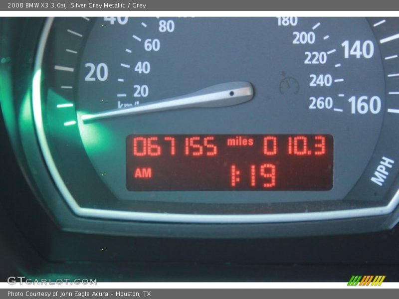 Silver Grey Metallic / Grey 2008 BMW X3 3.0si