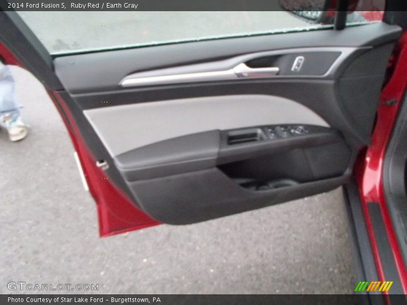 Ruby Red / Earth Gray 2014 Ford Fusion S