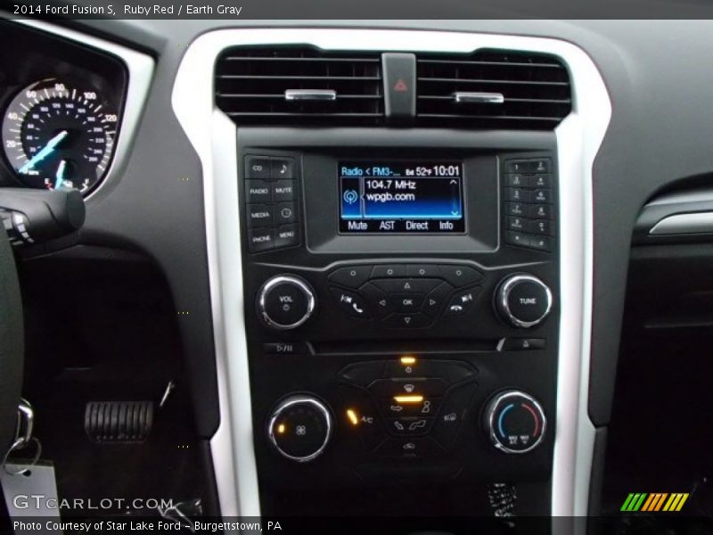 Ruby Red / Earth Gray 2014 Ford Fusion S