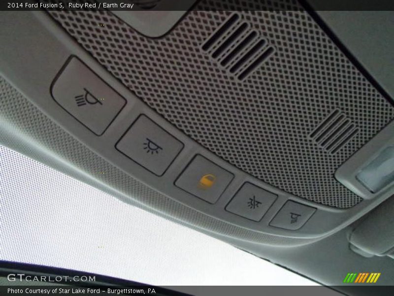 Ruby Red / Earth Gray 2014 Ford Fusion S