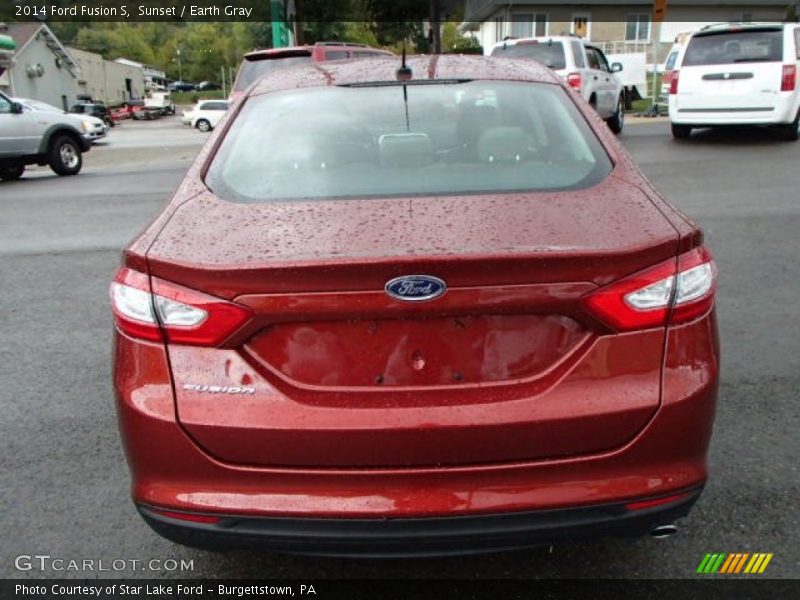 Sunset / Earth Gray 2014 Ford Fusion S