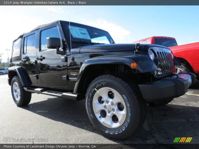 Black / Black 2014 Jeep Wrangler Unlimited Sahara 4x4