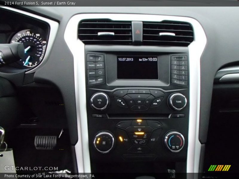 Sunset / Earth Gray 2014 Ford Fusion S