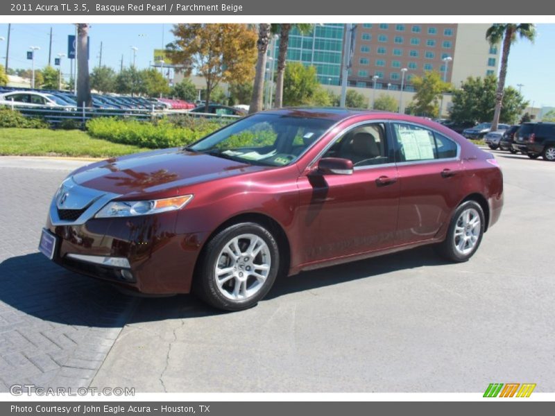 Basque Red Pearl / Parchment Beige 2011 Acura TL 3.5