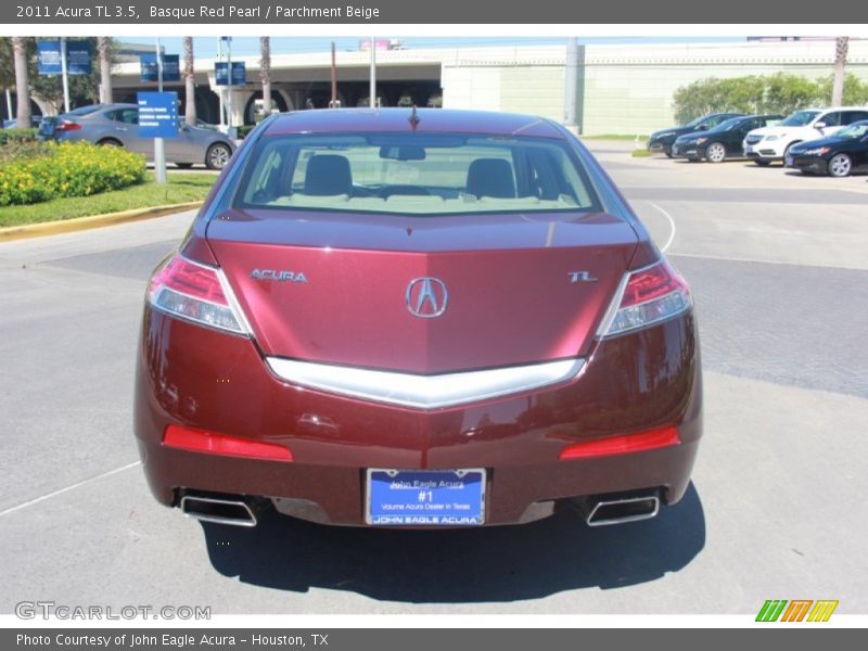 Basque Red Pearl / Parchment Beige 2011 Acura TL 3.5