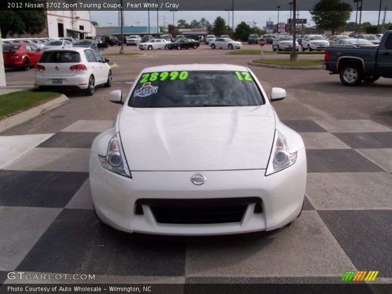 Pearl White / Gray 2012 Nissan 370Z Sport Touring Coupe