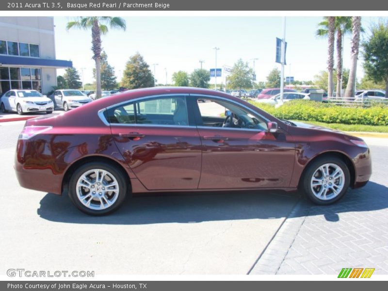 Basque Red Pearl / Parchment Beige 2011 Acura TL 3.5