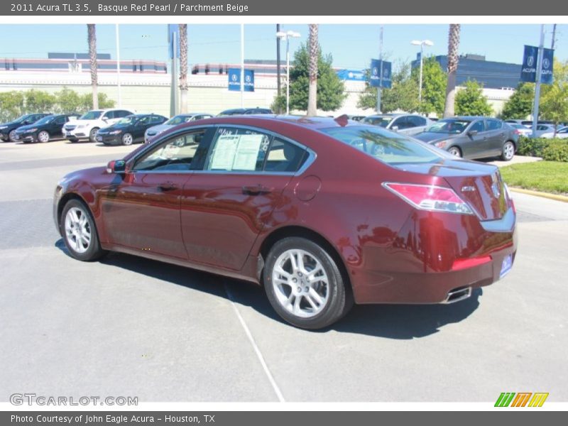 Basque Red Pearl / Parchment Beige 2011 Acura TL 3.5