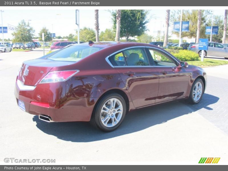 Basque Red Pearl / Parchment Beige 2011 Acura TL 3.5