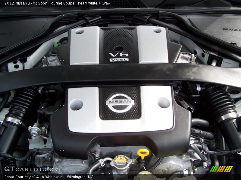 Pearl White / Gray 2012 Nissan 370Z Sport Touring Coupe