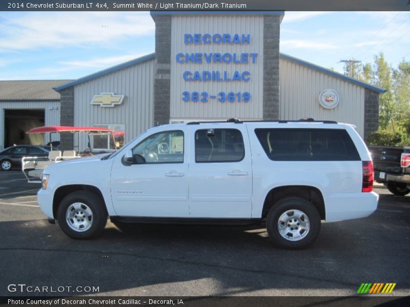 Summit White / Light Titanium/Dark Titanium 2014 Chevrolet Suburban LT 4x4
