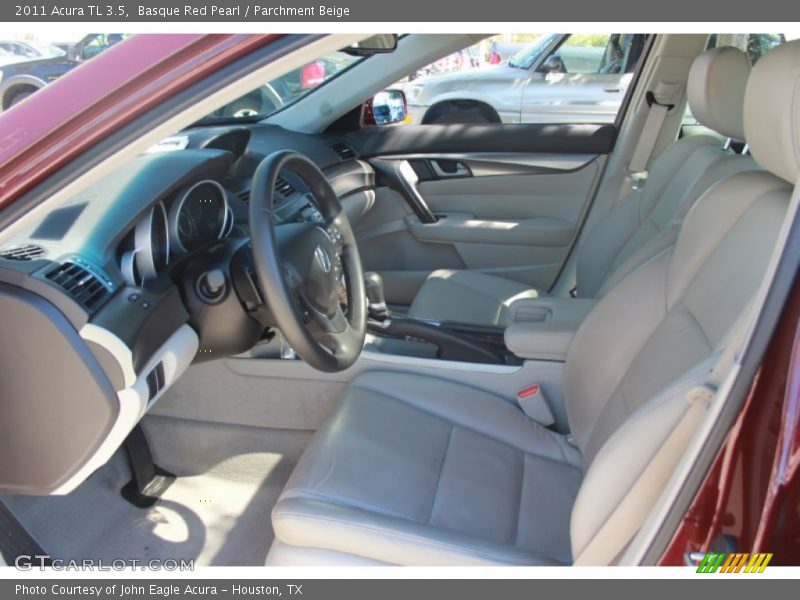Basque Red Pearl / Parchment Beige 2011 Acura TL 3.5