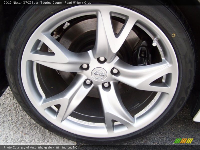 Pearl White / Gray 2012 Nissan 370Z Sport Touring Coupe