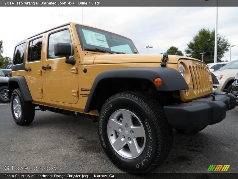 Dune / Black 2014 Jeep Wrangler Unlimited Sport 4x4