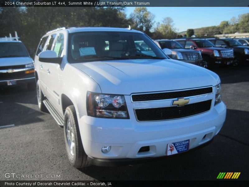 Summit White / Light Titanium/Dark Titanium 2014 Chevrolet Suburban LT 4x4