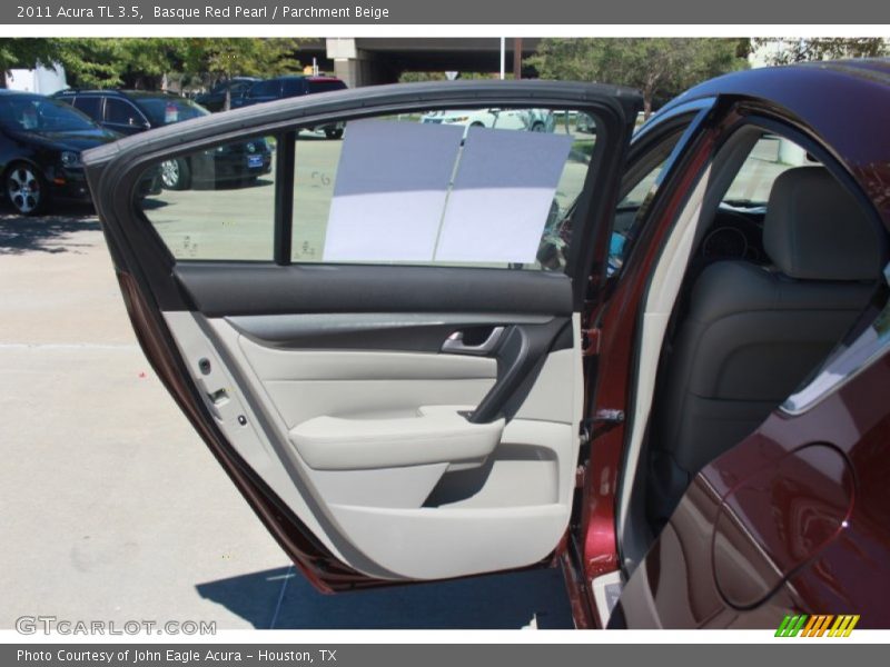 Basque Red Pearl / Parchment Beige 2011 Acura TL 3.5