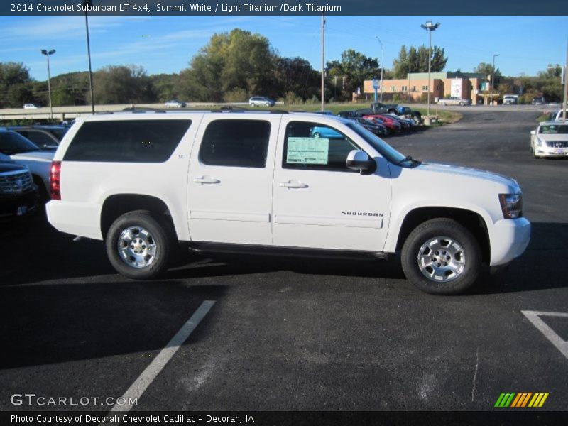 Summit White / Light Titanium/Dark Titanium 2014 Chevrolet Suburban LT 4x4