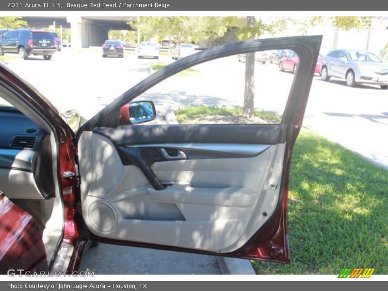 Basque Red Pearl / Parchment Beige 2011 Acura TL 3.5