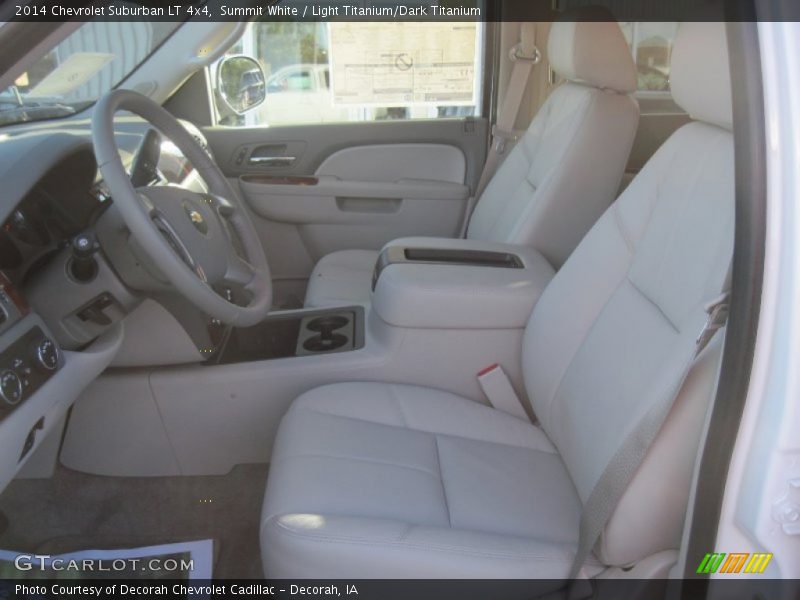 Summit White / Light Titanium/Dark Titanium 2014 Chevrolet Suburban LT 4x4