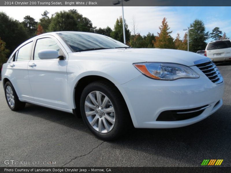 Bright White / Black 2014 Chrysler 200 Touring Sedan