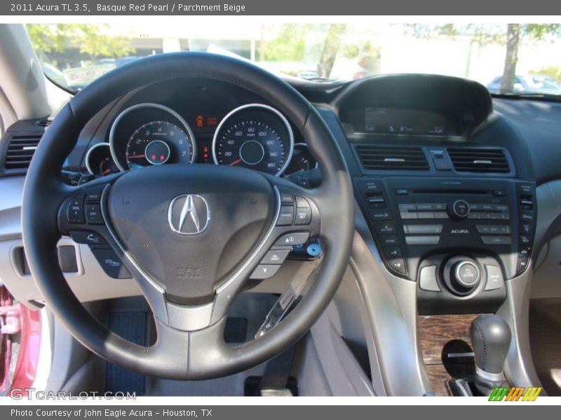 Basque Red Pearl / Parchment Beige 2011 Acura TL 3.5