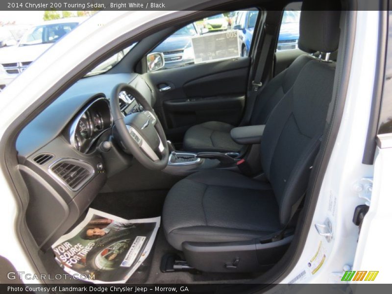 Bright White / Black 2014 Chrysler 200 Touring Sedan