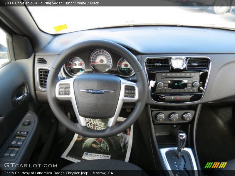 Bright White / Black 2014 Chrysler 200 Touring Sedan