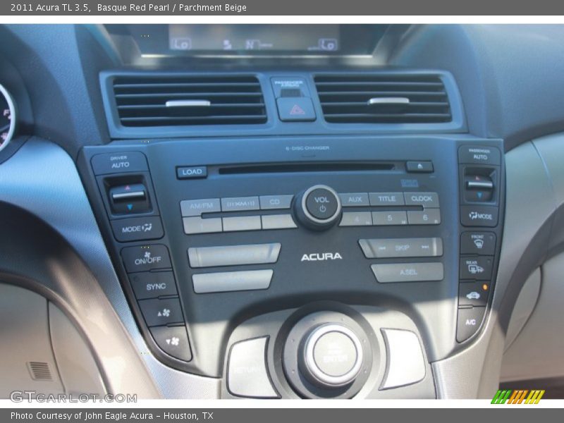 Basque Red Pearl / Parchment Beige 2011 Acura TL 3.5