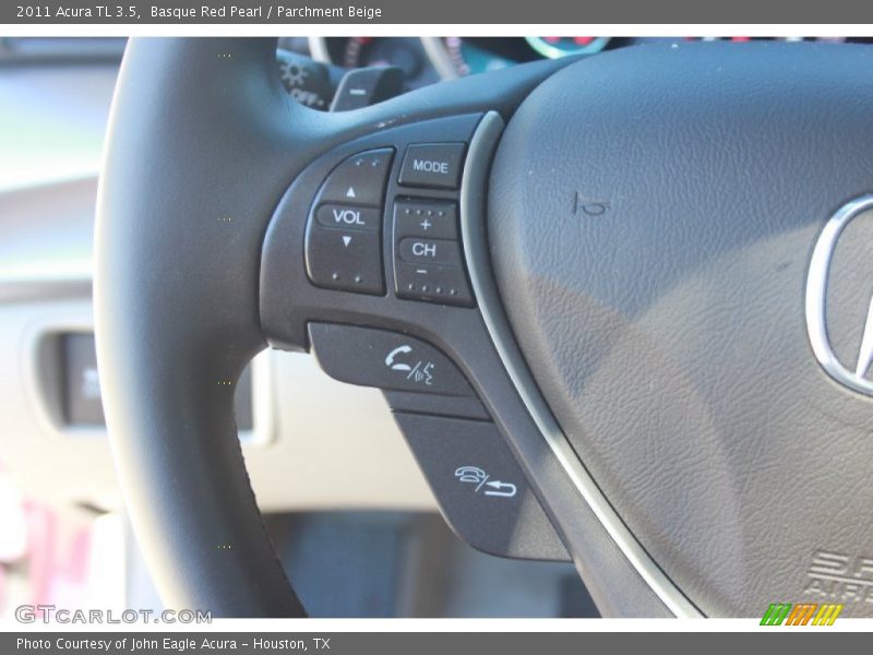 Basque Red Pearl / Parchment Beige 2011 Acura TL 3.5