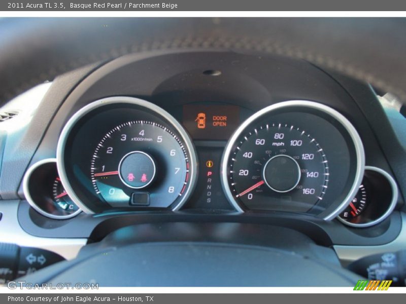 Basque Red Pearl / Parchment Beige 2011 Acura TL 3.5