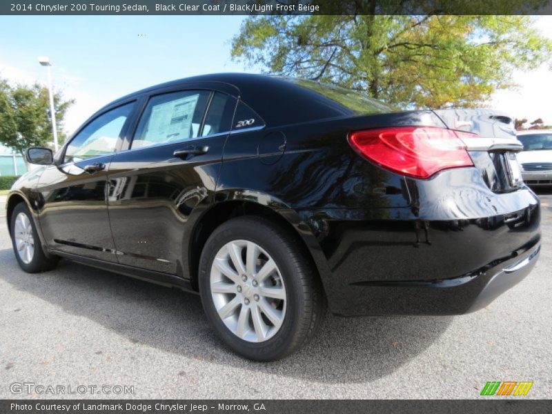 Black Clear Coat / Black/Light Frost Beige 2014 Chrysler 200 Touring Sedan