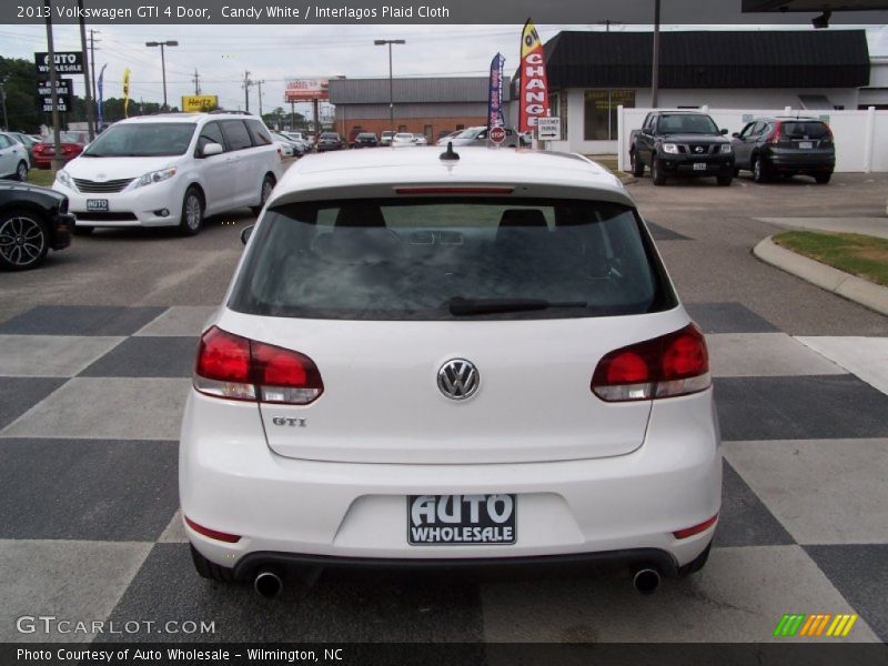 Candy White / Interlagos Plaid Cloth 2013 Volkswagen GTI 4 Door