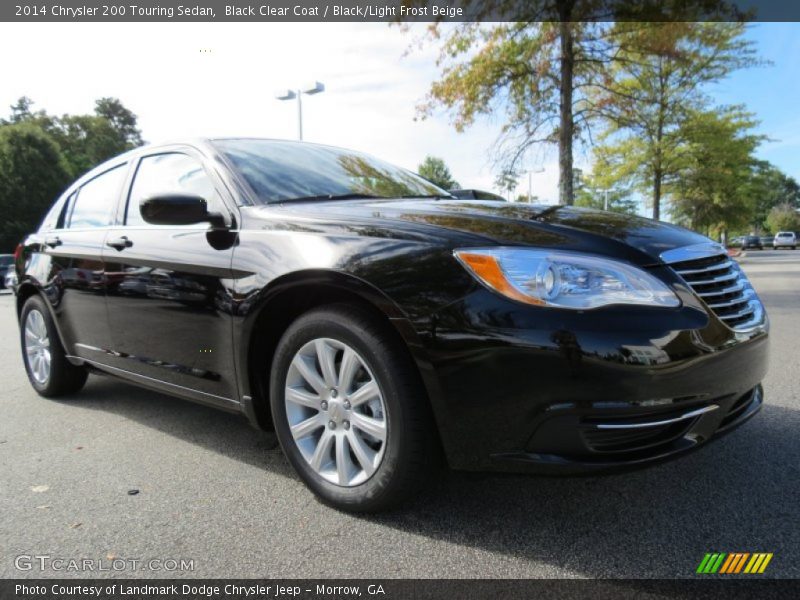 Black Clear Coat / Black/Light Frost Beige 2014 Chrysler 200 Touring Sedan