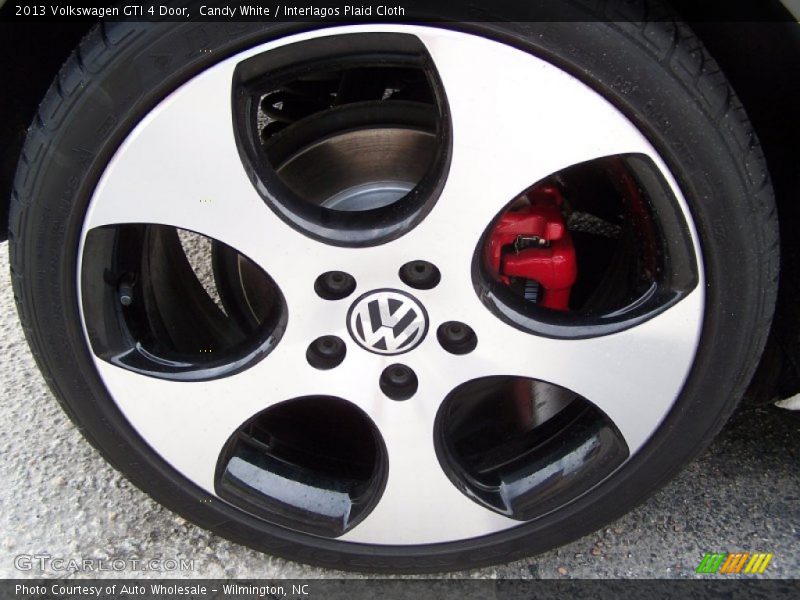 Candy White / Interlagos Plaid Cloth 2013 Volkswagen GTI 4 Door