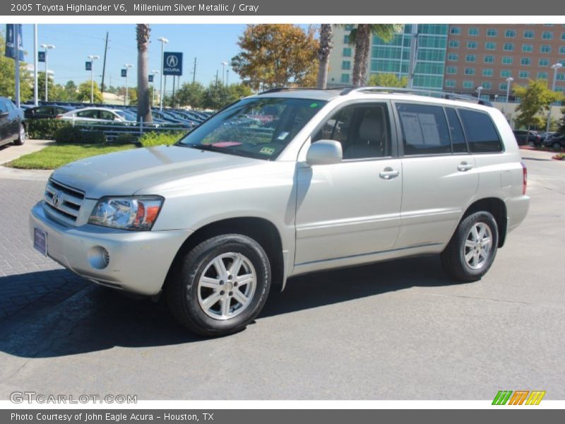 Millenium Silver Metallic / Gray 2005 Toyota Highlander V6