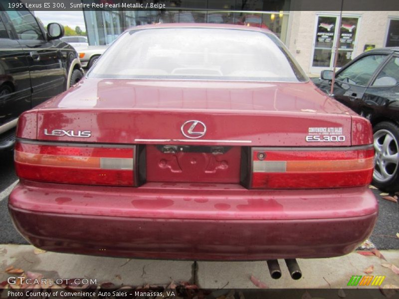 Sunfire Red Pearl Metallic / Beige 1995 Lexus ES 300