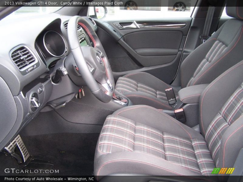 Candy White / Interlagos Plaid Cloth 2013 Volkswagen GTI 4 Door