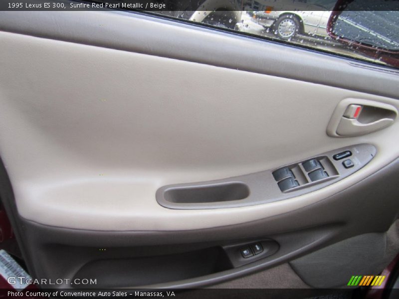 Sunfire Red Pearl Metallic / Beige 1995 Lexus ES 300