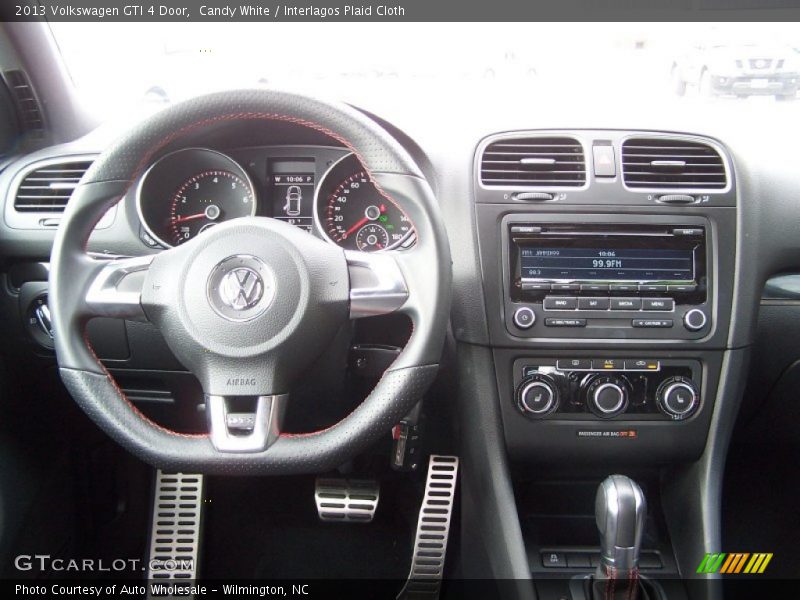 Candy White / Interlagos Plaid Cloth 2013 Volkswagen GTI 4 Door
