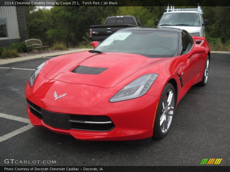 Front 3/4 View of 2014 Corvette Stingray Coupe Z51