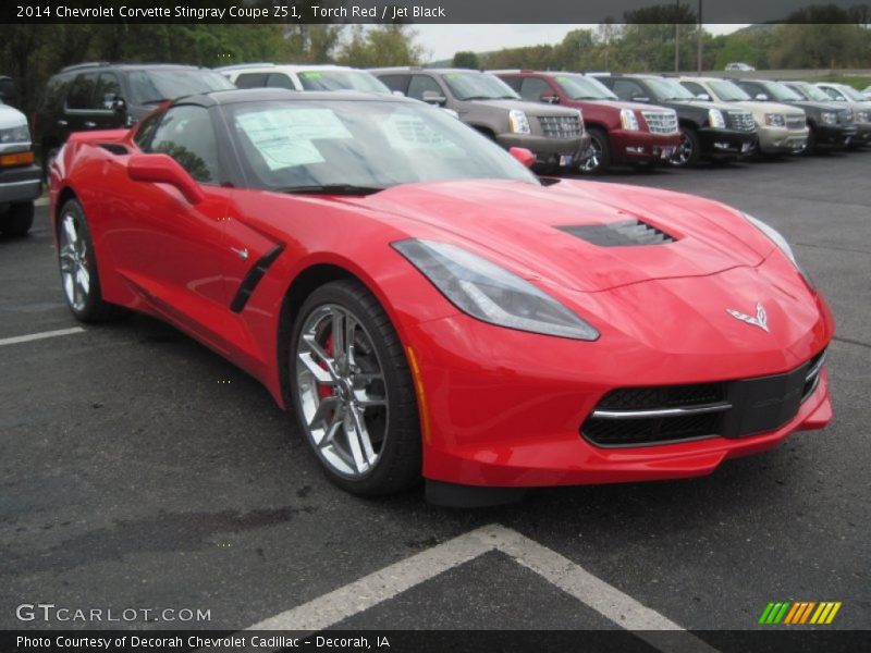 Front 3/4 View of 2014 Corvette Stingray Coupe Z51