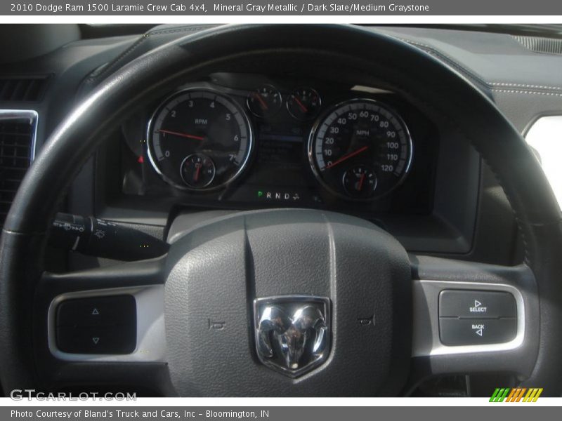 Mineral Gray Metallic / Dark Slate/Medium Graystone 2010 Dodge Ram 1500 Laramie Crew Cab 4x4