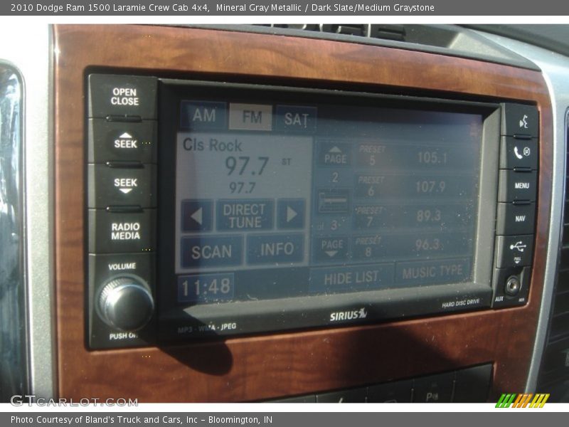 Mineral Gray Metallic / Dark Slate/Medium Graystone 2010 Dodge Ram 1500 Laramie Crew Cab 4x4