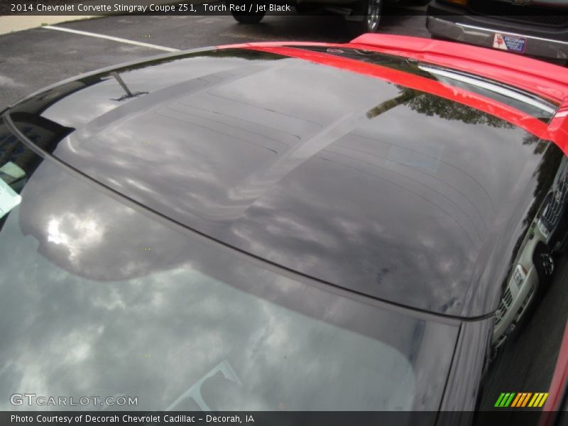 Sunroof of 2014 Corvette Stingray Coupe Z51