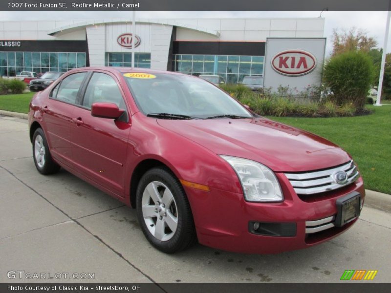 Redfire Metallic / Camel 2007 Ford Fusion SE