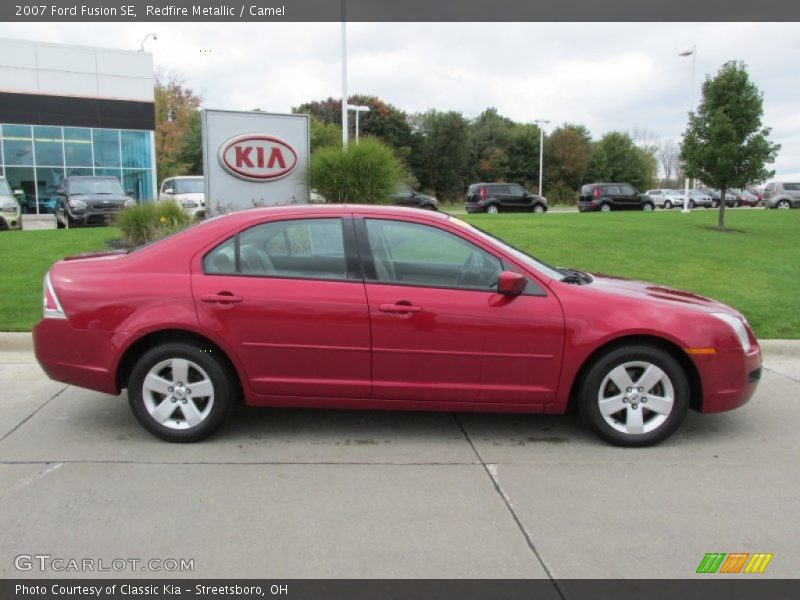 Redfire Metallic / Camel 2007 Ford Fusion SE