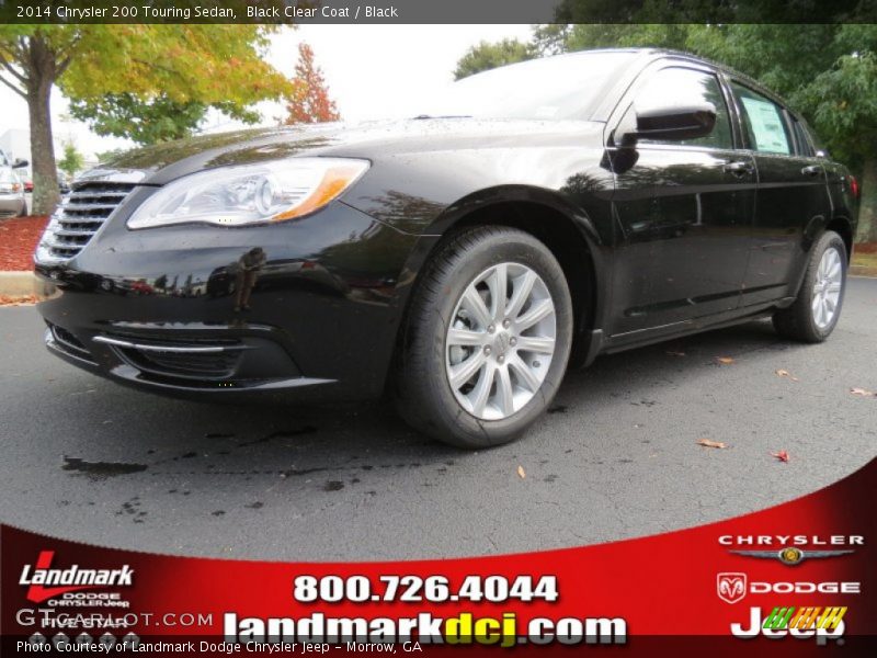 Black Clear Coat / Black 2014 Chrysler 200 Touring Sedan