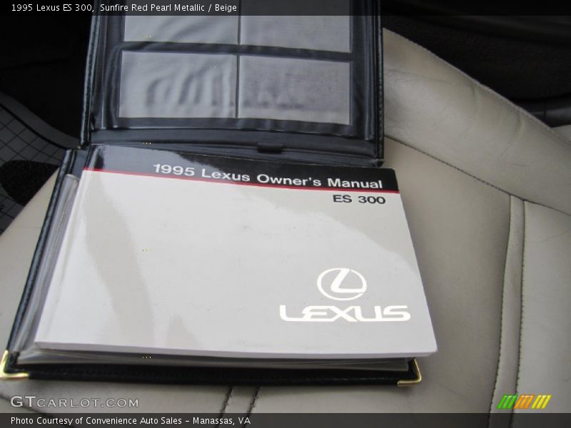 Sunfire Red Pearl Metallic / Beige 1995 Lexus ES 300