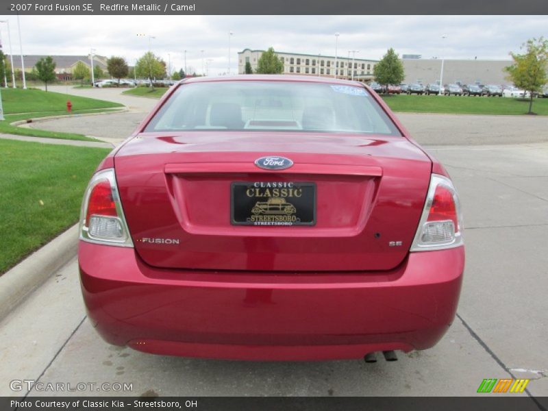 Redfire Metallic / Camel 2007 Ford Fusion SE