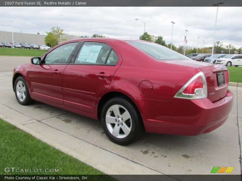 Redfire Metallic / Camel 2007 Ford Fusion SE